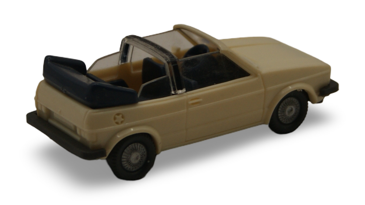Wiking VW Golf I Cabriolet hellbeige 1:87 H0 Vintage Modellauto