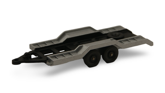 Wiking PKW-Transportanhänger Autotransporter silber 2-achsig 1:87 H0