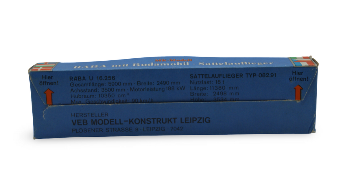 VEB Modell-Konstrukt RABA U 16.256 Budamobil Container-Sattelzug TT 1:120 OVP DDR