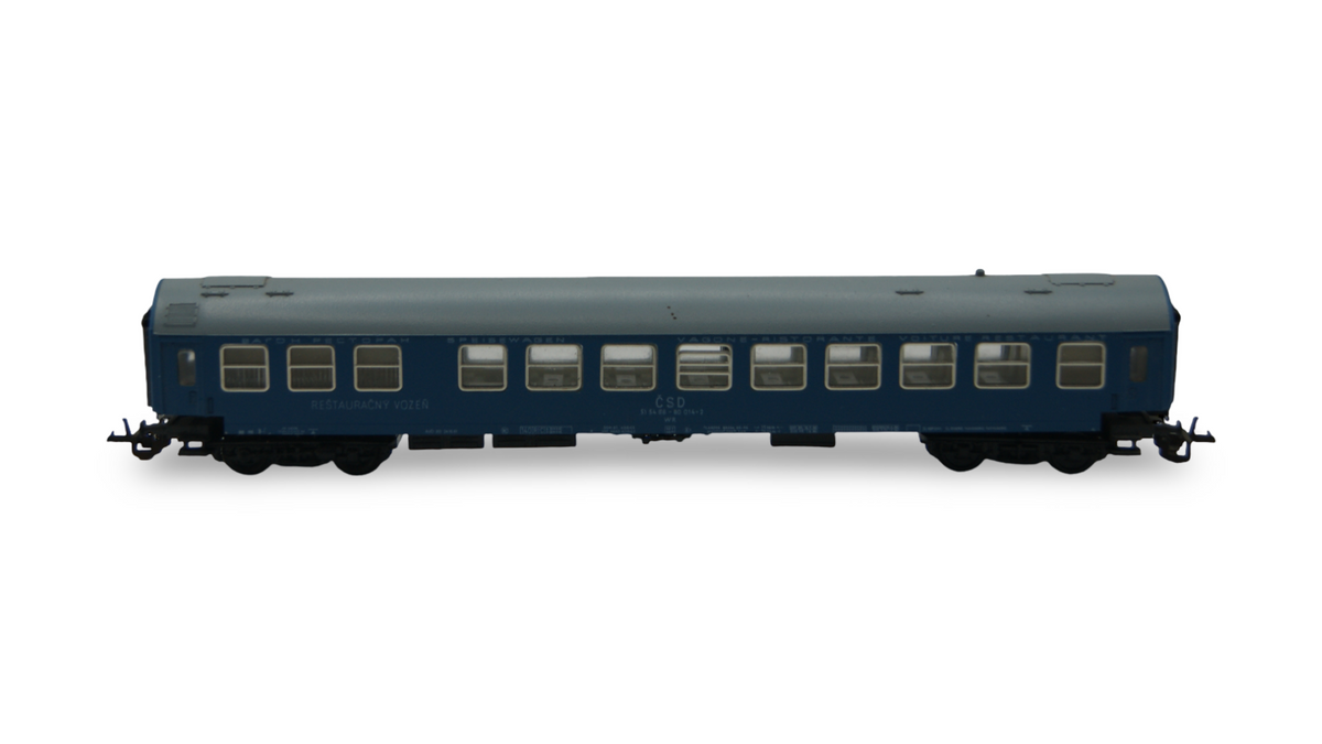 BTTB 3711 ČSD Speisewagen WR „REŠTAURAČNÝ VOZEŇ“ blau TT 1:120