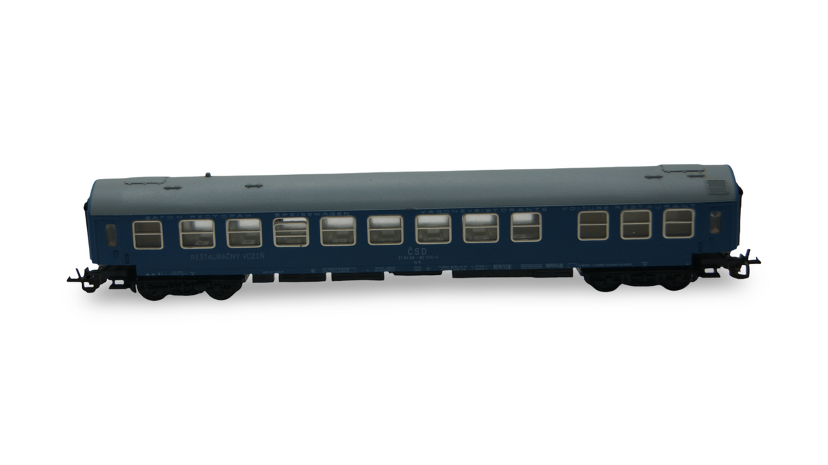 BTTB 3711 ČSD Speisewagen WR „REŠTAURAČNÝ VOZEŇ“ blau TT 1:120