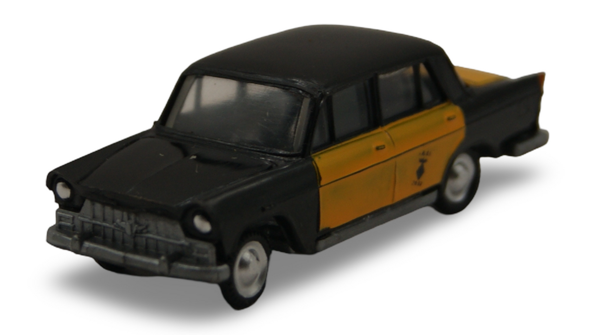 EKO Seat 1500 Taxi Barcelona Schwarz Gelb 1:87 H0 Vintage Made in Spain