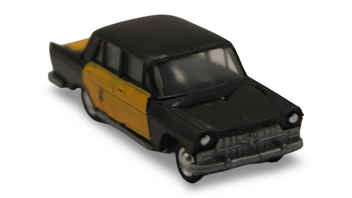 EKO Seat 1500 Taxi Barcelona Schwarz Gelb 1:87 H0 Vintage Made in Spain