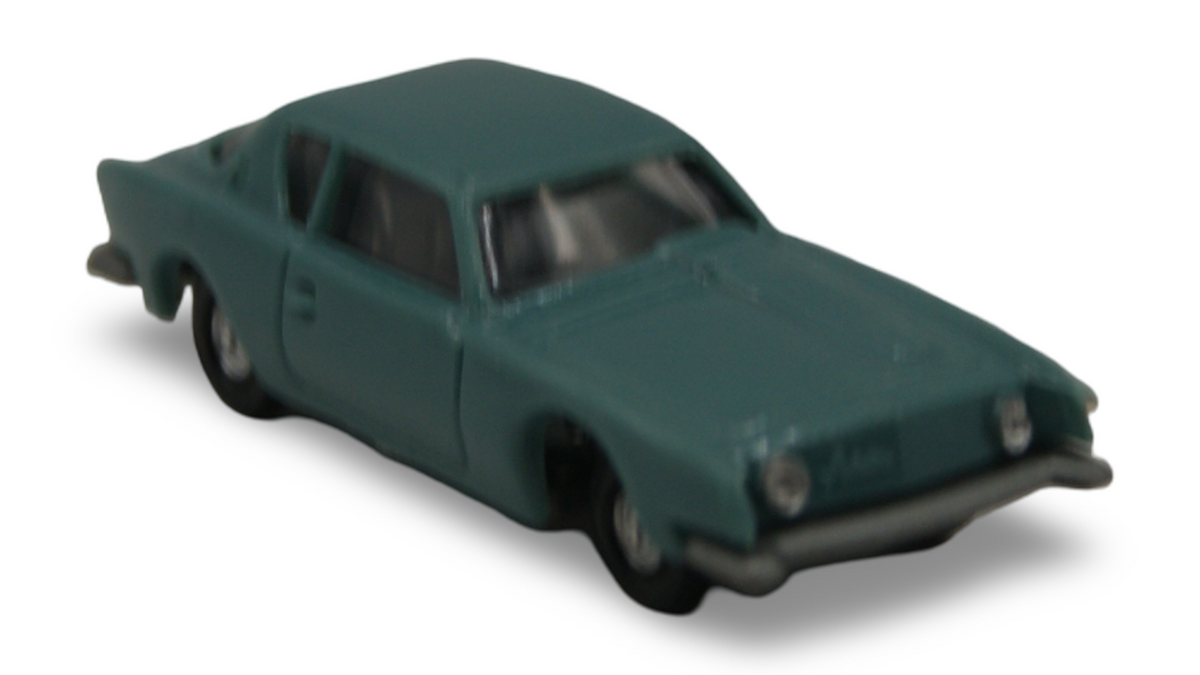 EKO Aston Martin DB4 Coupé Grün 1:87 H0 Vintage Modellauto Spain