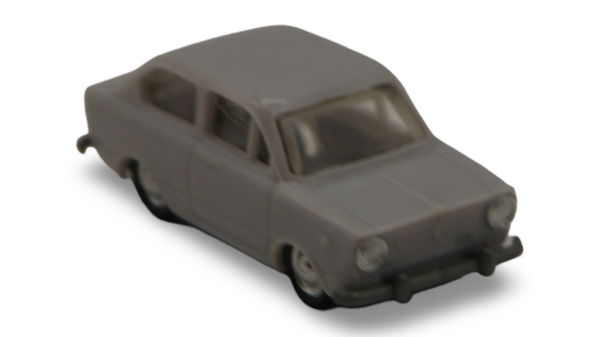 EKO Fiat 850 Limousine Grau 1:87 H0 Vintage Modellauto Made in Spain