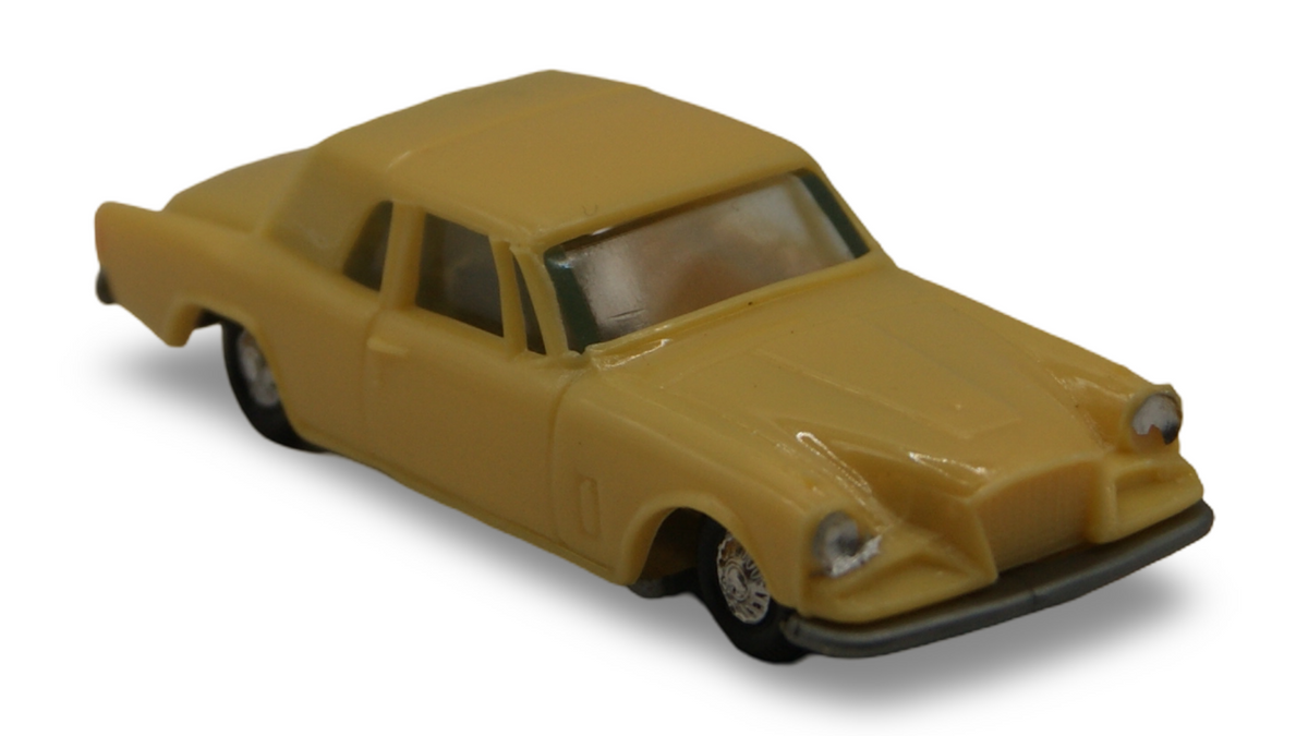 EKO Studebaker Hawk Coupé Gelb 1:87 H0 Vintage Modellauto Made in Spain