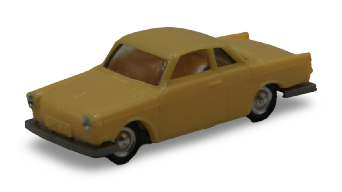 EKO Volvo P1800 Coupé Gelb 1:86 H0 Vintage Modellauto Made in Spain