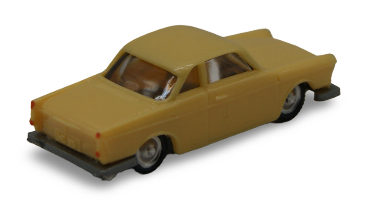 EKO Volvo P1800 Coupé Gelb 1:86 H0 Vintage Modellauto Made in Spain