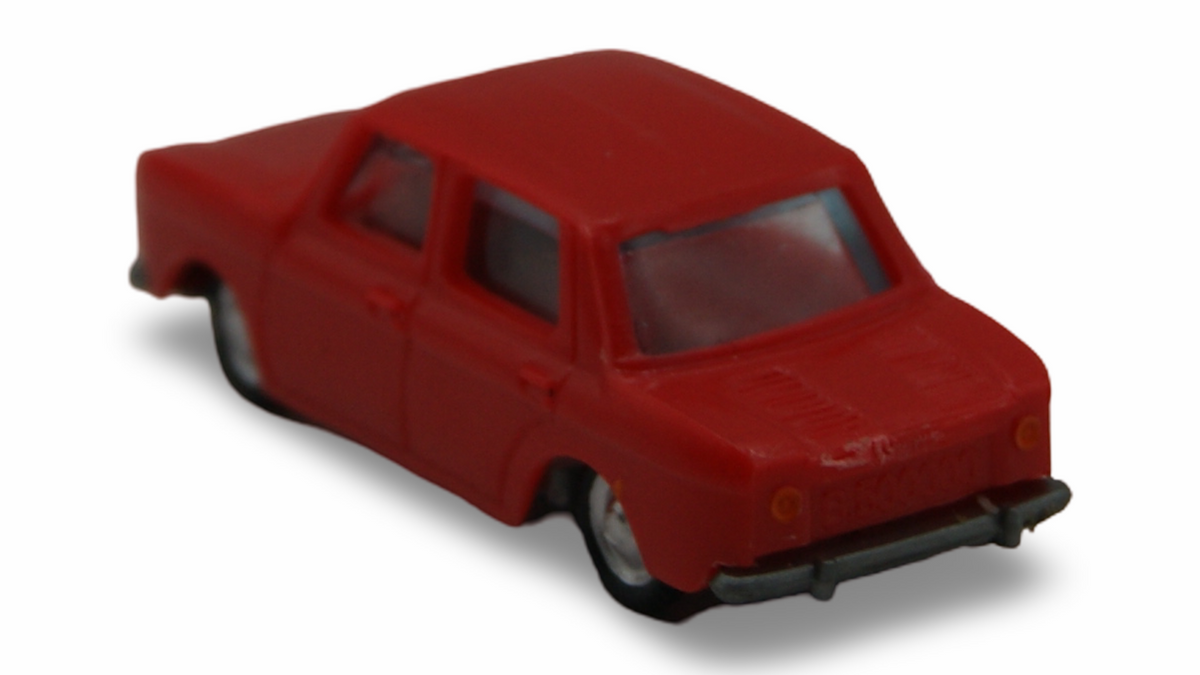 EKO Renault 8 R8 Limousine Rot 1:87 H0 Vintage Modellauto Made in Spain