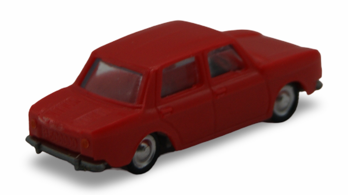 EKO Renault 8 R8 Limousine Rot 1:87 H0 Vintage Modellauto Made in Spain
