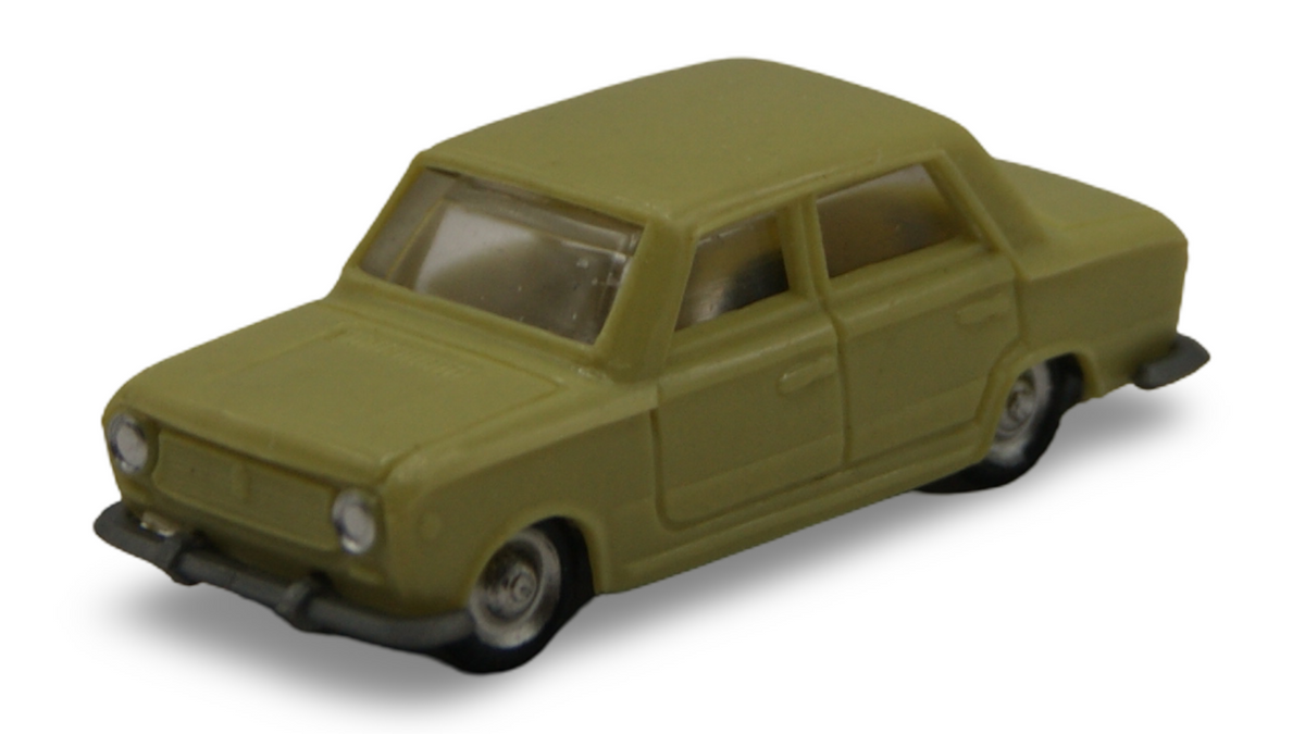 EKO SEAT 124 Limousine Beige 1:87 H0 Vintage Modellauto Made in Spain
