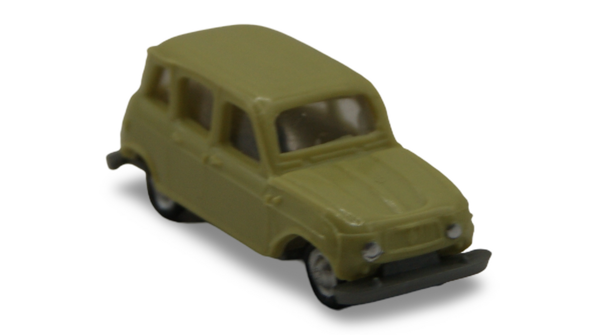 EKO Renault 4CV Beige 1:87 H0 Vintage Modellauto Made in Spain