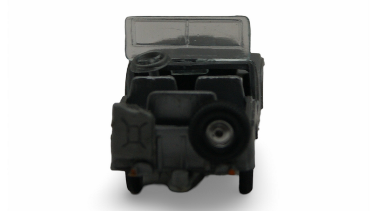 EKO Jeep Willys Offen Grau 1:87 H0 Vintage Modellauto Made in Spain