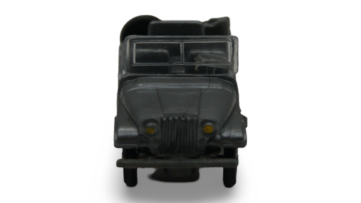 EKO Jeep Willys Offen Grau 1:87 H0 Vintage Modellauto Made in Spain