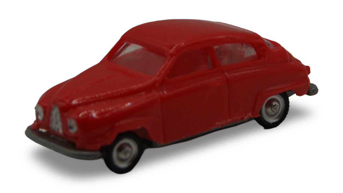 EKO Saab 96 Rot 1:87 H0 Vintage Modellauto Made in Spain
