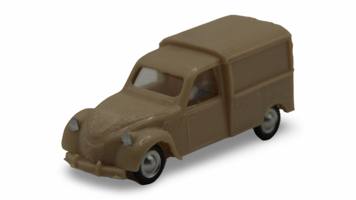 EKO Citroën 2CV AZU Kastenwagen Beige 1:87 H0 Vintage Made in Spain