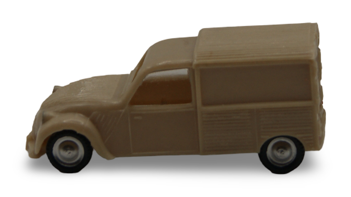 EKO Citroën 2CV AZU Kastenwagen Beige 1:87 H0 Vintage Made in Spain