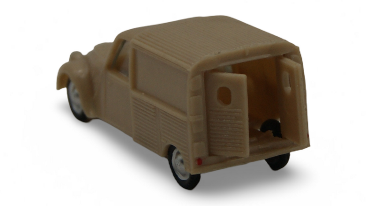 EKO Citroën 2CV AZU Kastenwagen Beige 1:87 H0 Vintage Made in Spain