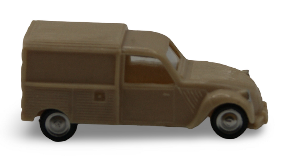 EKO Citroën 2CV AZU Kastenwagen Beige 1:87 H0 Vintage Made in Spain