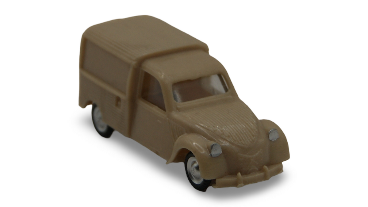 EKO Citroën 2CV AZU Kastenwagen Beige 1:87 H0 Vintage Made in Spain