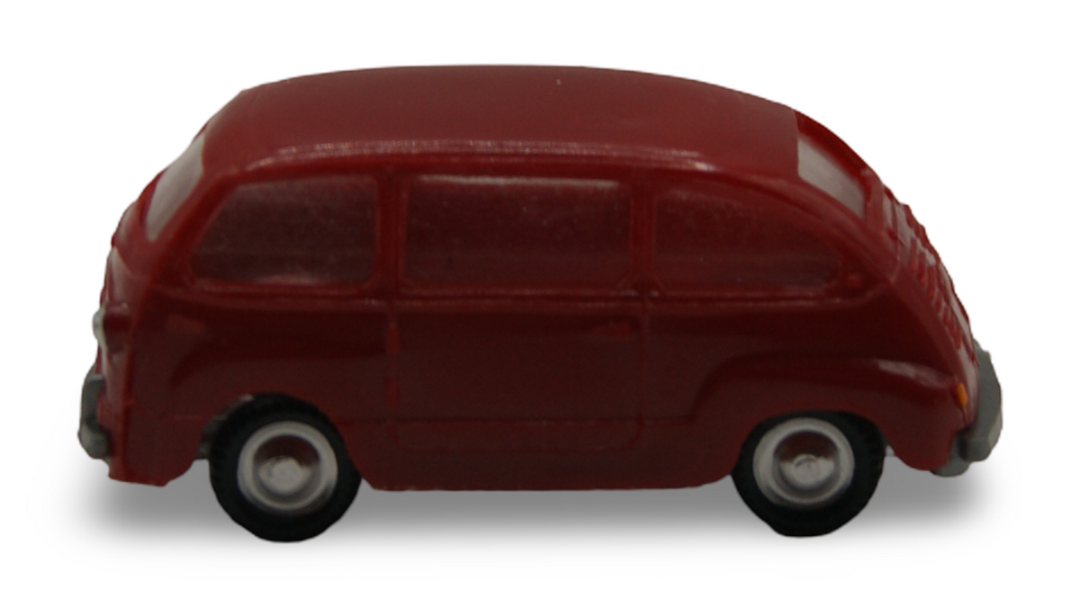 EKO Fiat 600 Multipla Rot 1:87 H0 Vintage Modellauto Made in Spain