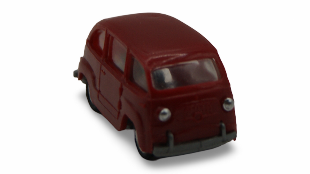 EKO Fiat 600 Multipla Rot 1:87 H0 Vintage Modellauto Made in Spain