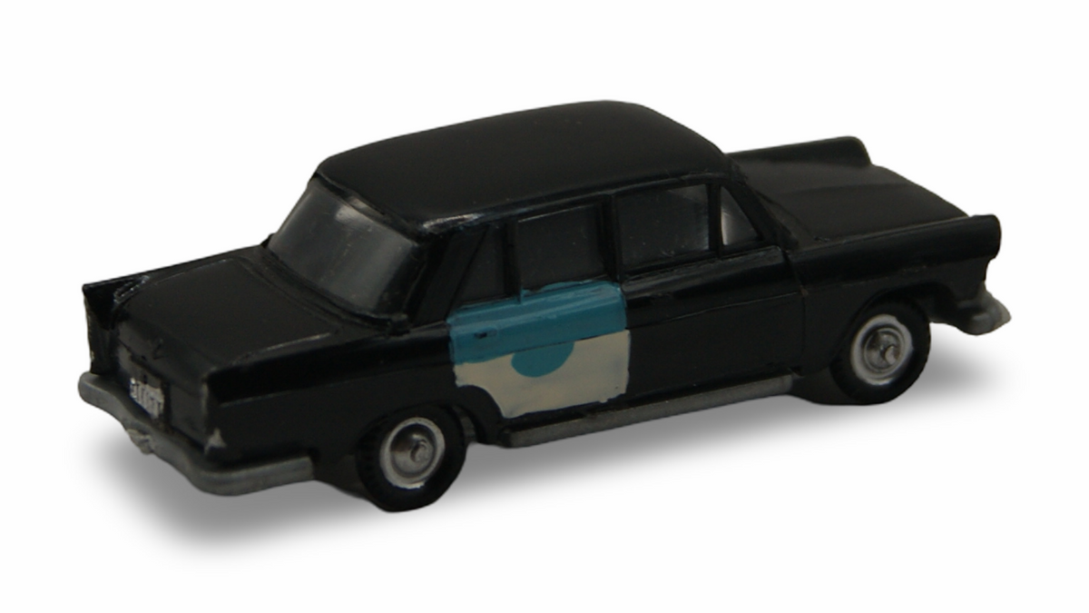 EKO SEAT 1400 C Taxi Schwarz Blau Weiß 1:87 H0 Vintage Made in Spain