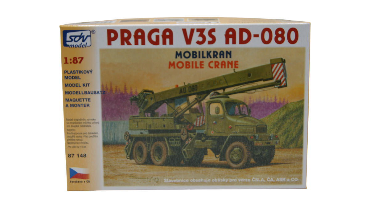 SDV Model 87 148 Praga V3S AD-080 Mobilkran 1:87 H0 Bausatz