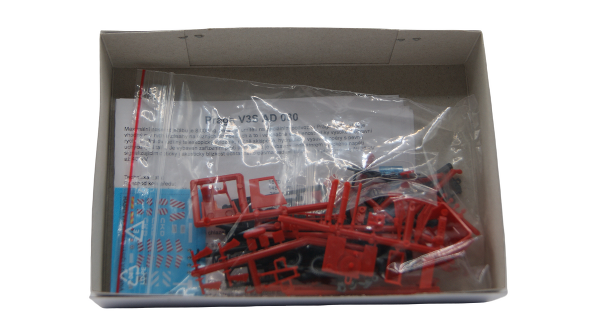 SDV Model 496 Praga V3S AD 080 SDH Vápenná Feuerwehrkran 1:87 H0 Bausatz
