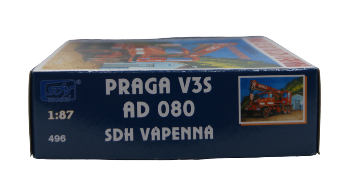 SDV Model 496 Praga V3S AD 080 SDH Vápenná Feuerwehrkran 1:87 H0 Bausatz