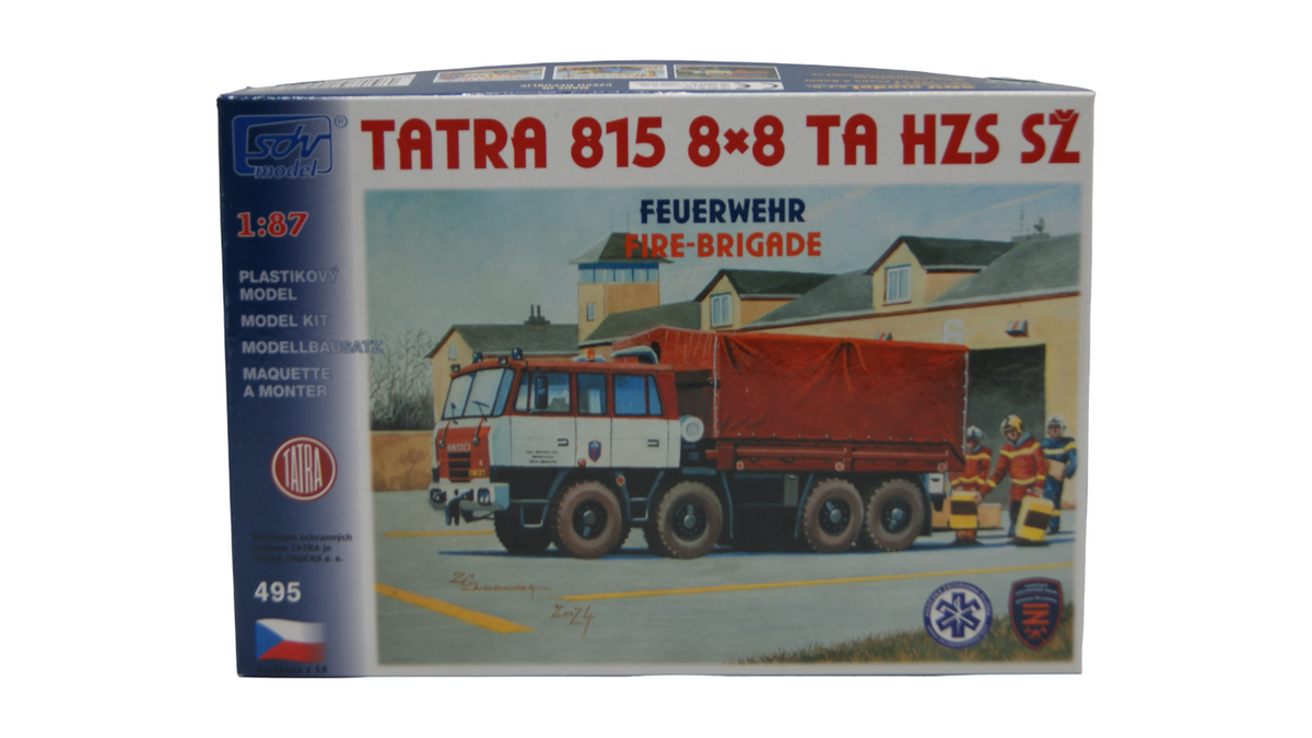 SDV Model 495 Tatra 815 8x8 TA HZS SŽ Feuerwehr 1:87 H0 Bausatz