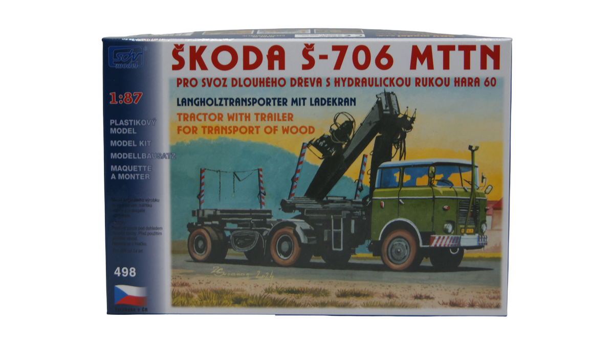 SDV Model 498 Škoda Š-706 MTTN Langholztransporter HARA 60 1:87 H0 Bausatz