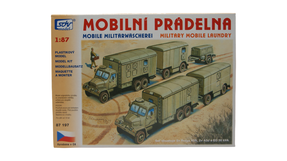 SDV Model 87197 Mobile Militärwäscherei Praga V3S Set 1:87 H0 Bausatz