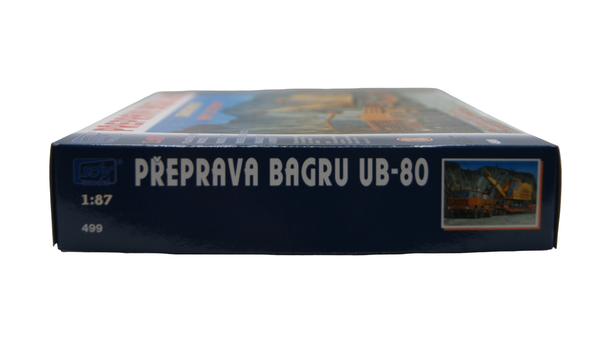 SDV Model 499 Tatra 813 6x6 TP Schwertransport P-50 mit Nobas UB-80 1:87 H0 Bausatz