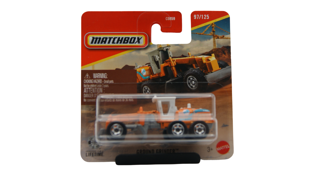 Matchbox Ground Grinder 97/125 Orange Grau 1:64 MBX Construction 2026 OVP