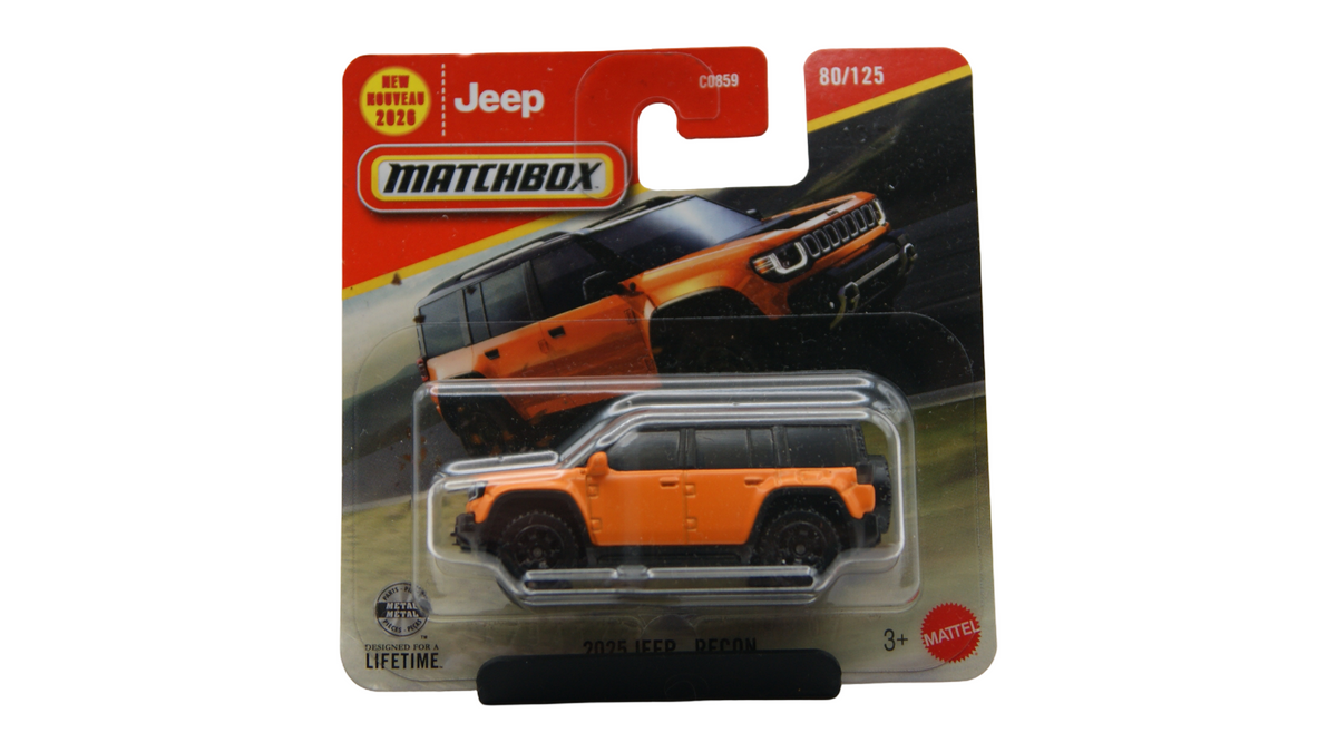 Matchbox 2025 Jeep Recon Orange 80/125 1:64 MBX Adventure 2026 OVP