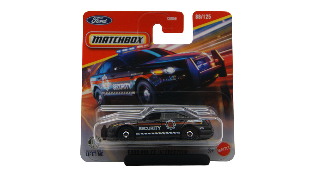 Matchbox Ford Police Interceptor Security Schwarz 88/125 1:64 2026 OVP