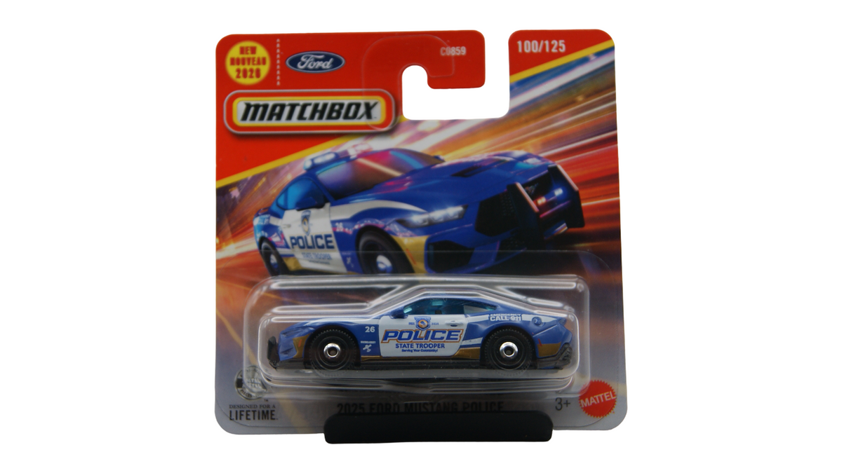 Matchbox 2025 Ford Mustang Police State Trooper 100/125 1:64 2026 OVP