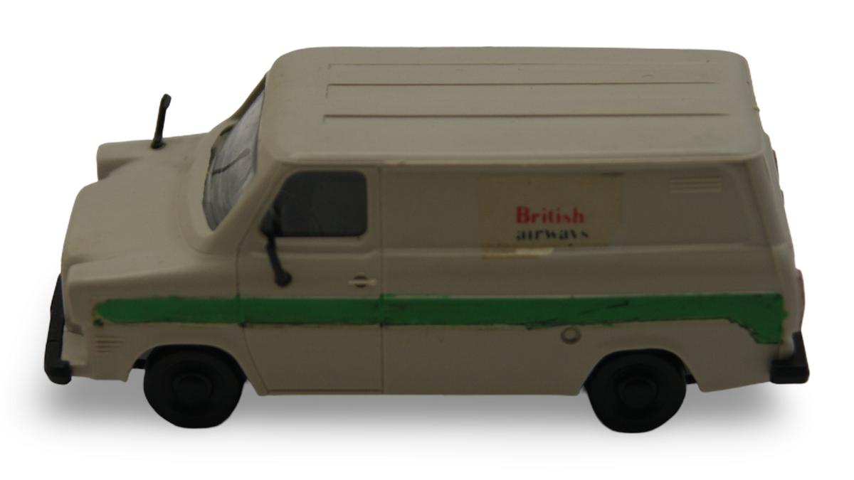 Ford Transit Mk1 Modellauto British Airways 1:87 Sammlermodell Beige/Grün