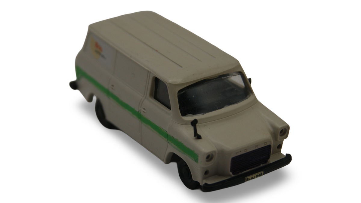 Ford Transit Mk1 Modellauto British Airways 1:87 Sammlermodell Beige/Grün