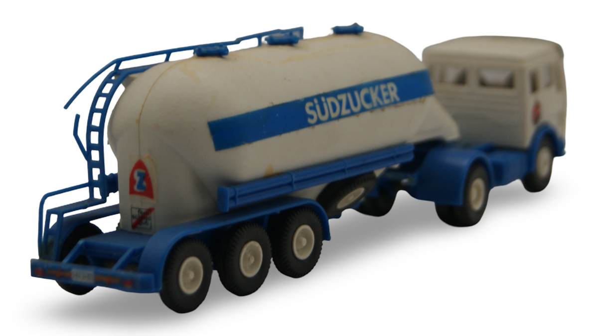 Mercedes Silo-Sattelzug "Südzucker" 1:87 Modellauto mit kleinem Defekt