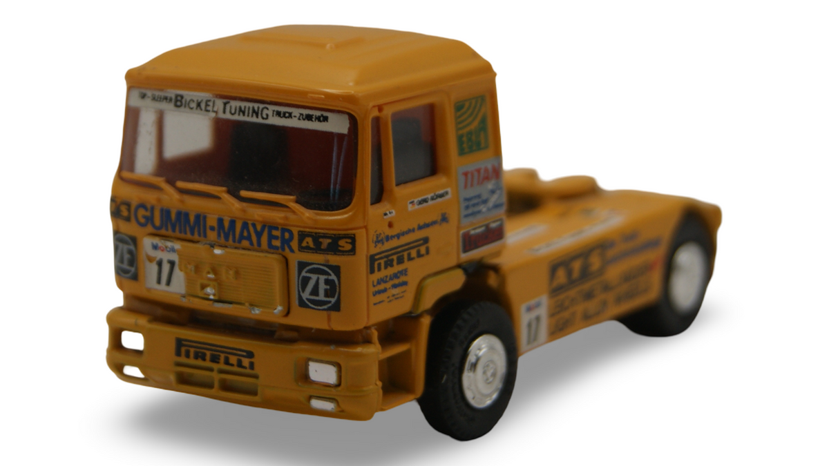 Herpa MAN Renntruck "Gummi-Mayer" Startnummer 17 1:87 Modellauto