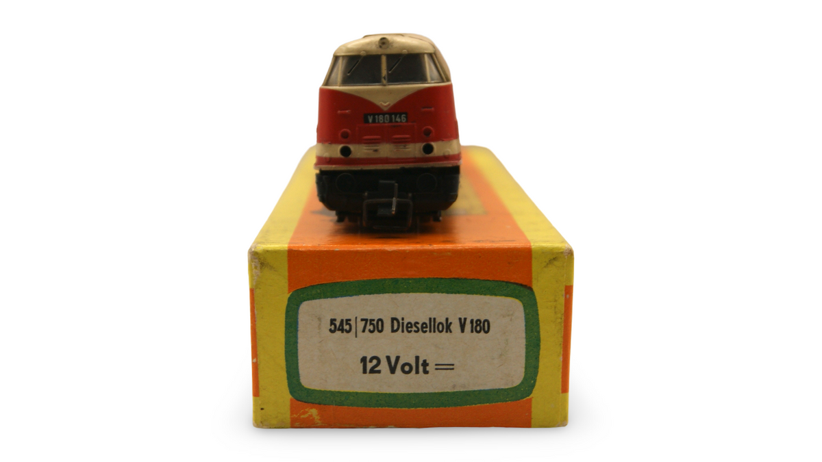 Zeuke V 180 146 Diesellok DR Rot TT 1:120 545/750 mit OVP