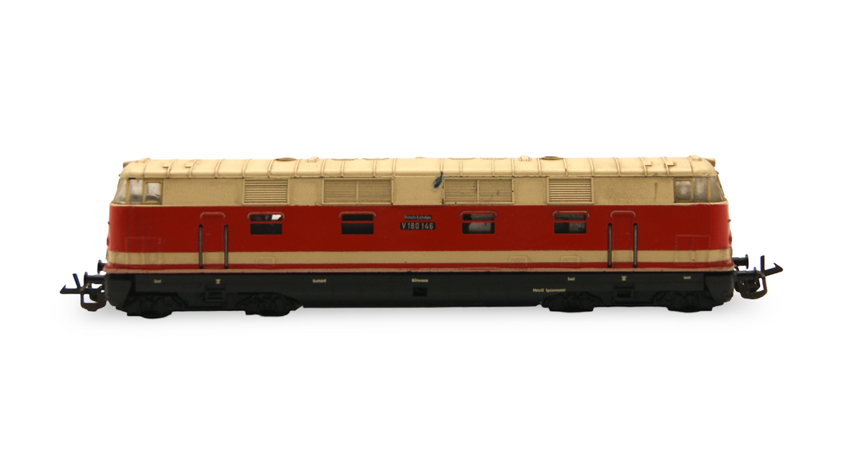 Zeuke V 180 146 Diesellok DR Rot TT 1:120 545/750 mit OVP