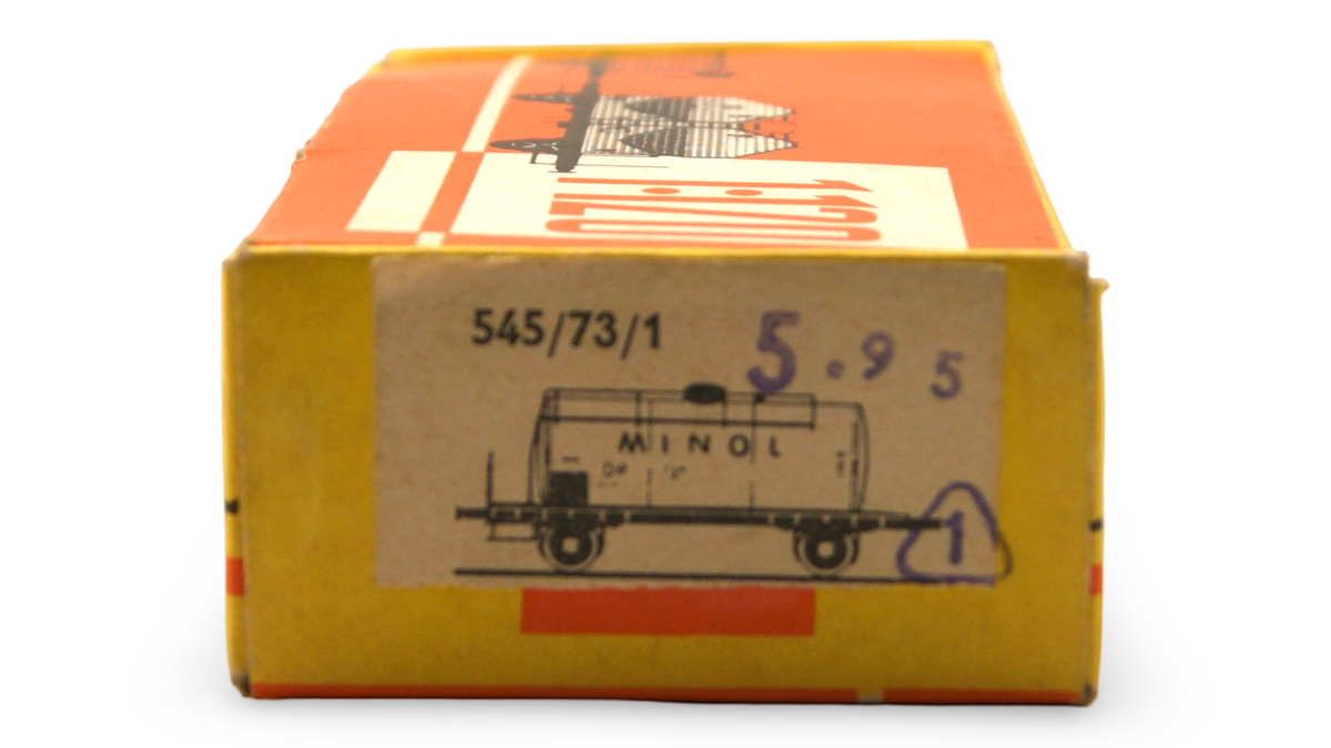 Zeuke 545/73/1 MINOL Kesselwagen DR Gelb TT 1:120 mit OVP