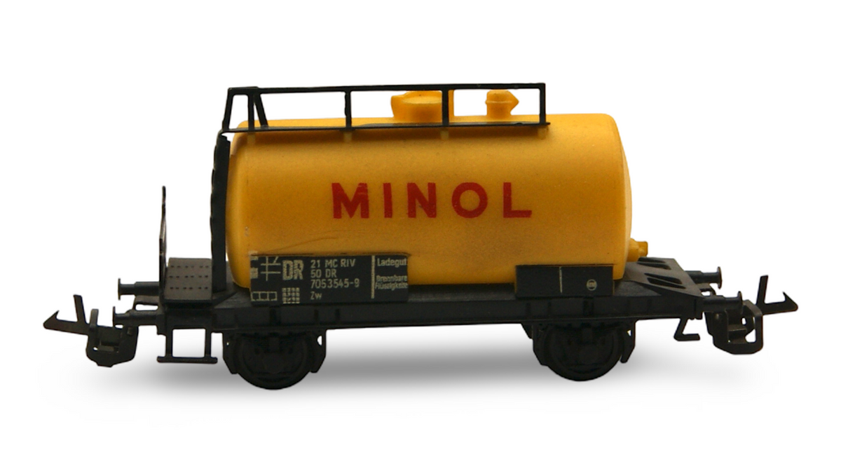 Zeuke 545/73/1 MINOL Kesselwagen DR Gelb TT 1:120 mit OVP