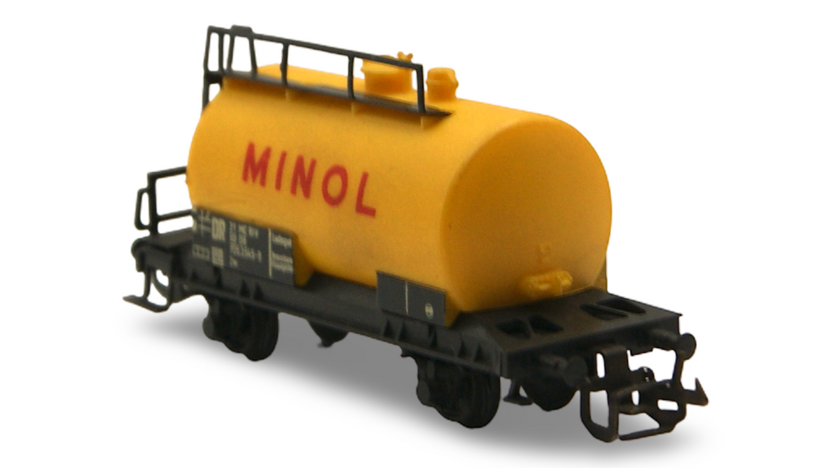 Zeuke 545/73/1 MINOL Kesselwagen DR Gelb TT 1:120 mit OVP