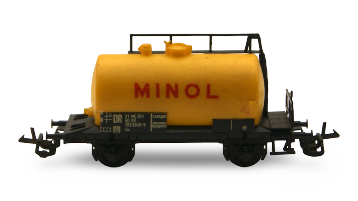Zeuke 545/73/1 MINOL Kesselwagen DR Gelb TT 1:120 mit OVP