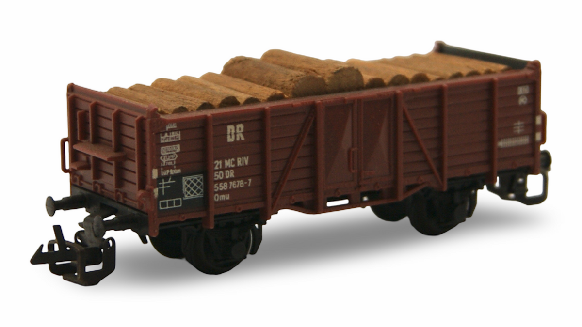 Zeuke TT 5360/545/56 DR Güterwagen mit Holzladung 1:120 OVP