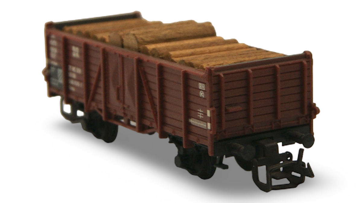 Zeuke TT 5360/545/56 DR Güterwagen mit Holzladung 1:120 OVP